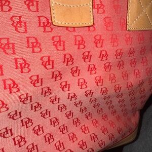 Dooney & Bourke Red Monogram Tote